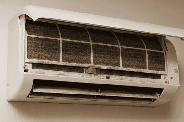AC kotor sebelum cuci AC