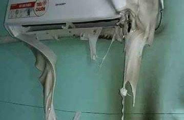 AC lama sebelum diganti